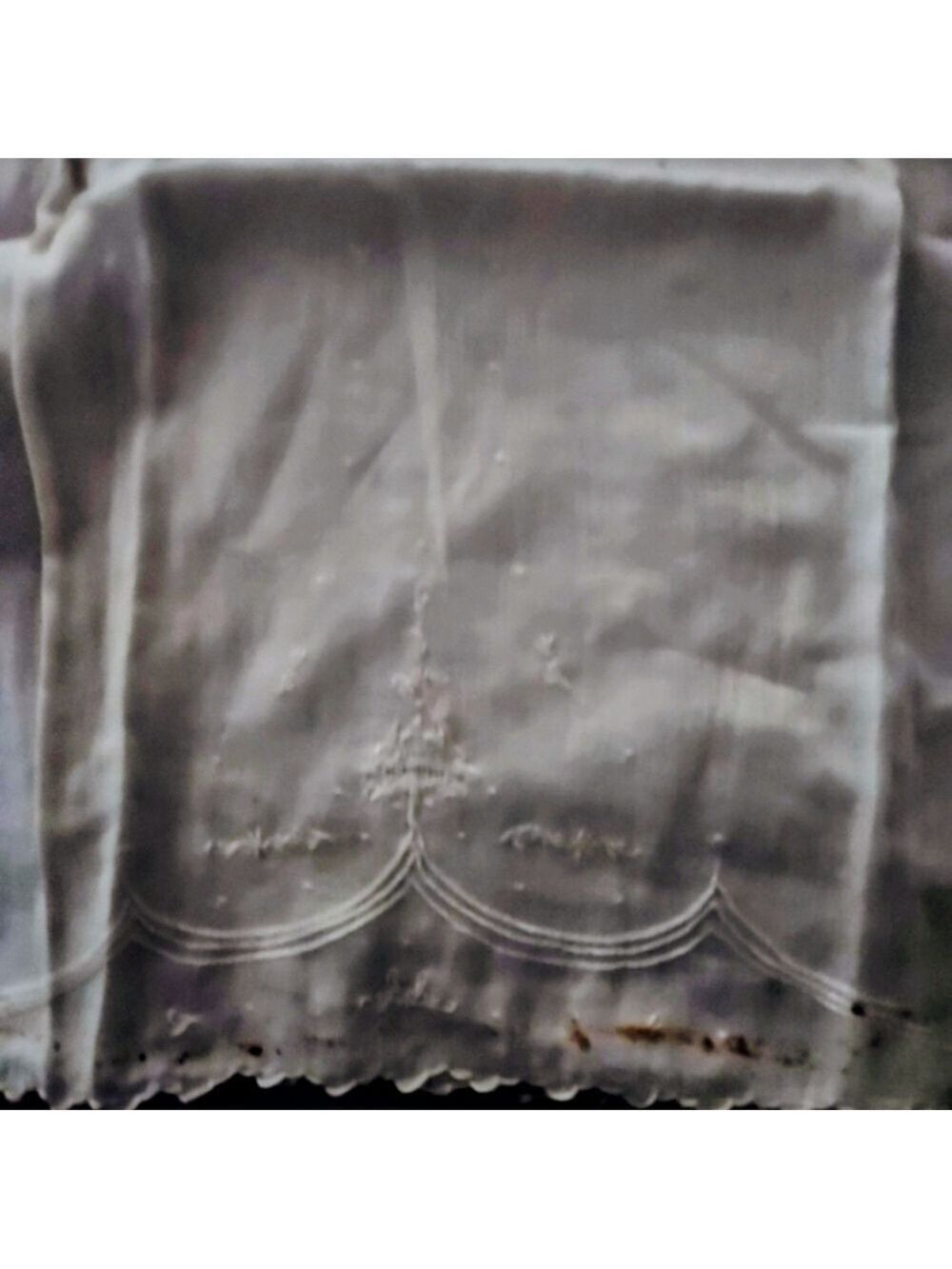 Vtg Antique infant dress is a fine example of "Handmade Imported" - Picture 3 of 13